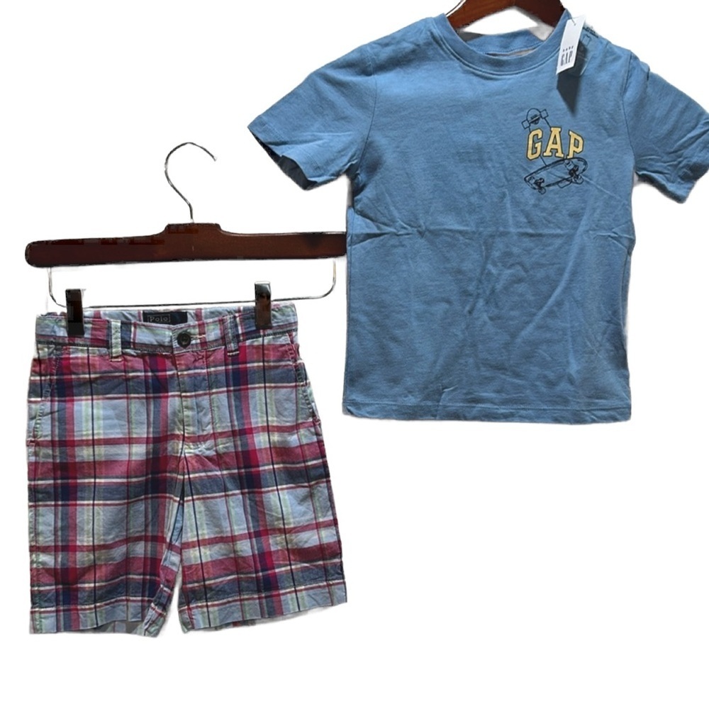 Polo by Ralph Lauren & GAP kids SET size 5 GUC blue and green colors…
